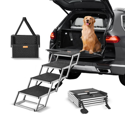 Dog Car Stair Steps, Portable Pet Steps